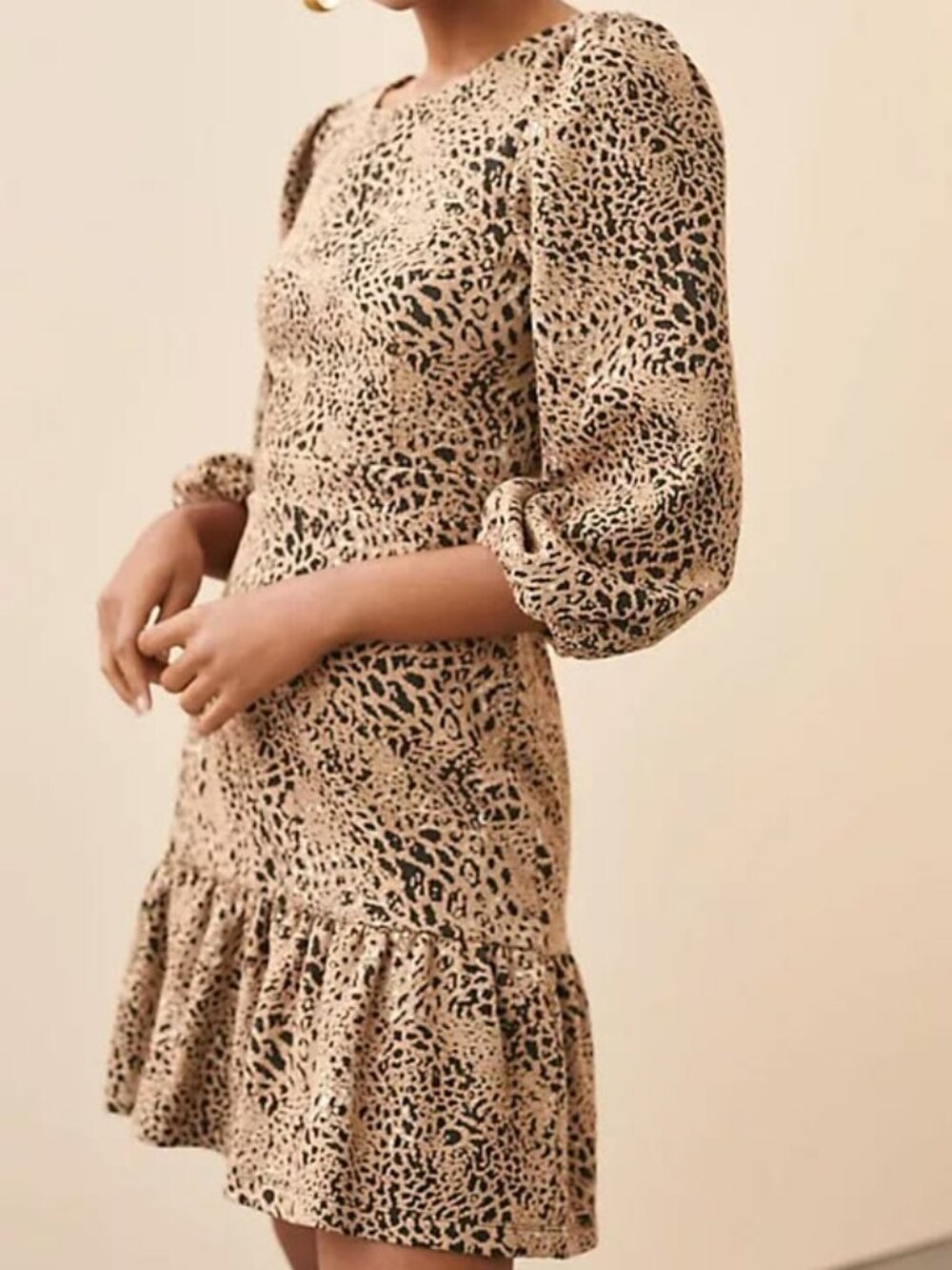 NWT Maeve by Anthropologie Women's Cut-Out Mini Dress in Brown Size 2